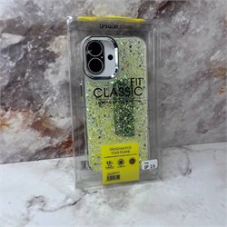 Задняя крышка FIT Classic Iphone блестящая подложка, силиконовый борт, салатовая 10476 - фото 784