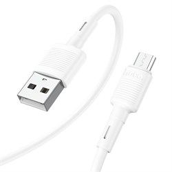 Кабель USB - микро USB HOCO X83 Victory, 1.0м, 2.4A, цвет: белый 10498 - фото 821