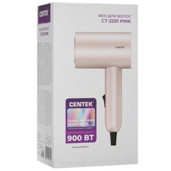 Фен Centek CT-2201 розовый/черный 10119