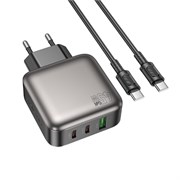 Блок питания сетевой 1 USB, 3 Type-C Borofone BAS57A 10301