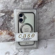 Задняя крышка CASE SHOW YOURSELF Iphone прозрачная с MagSafe, глянцевый борт, золотая 10470