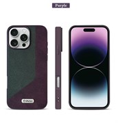 Задняя крышка iPefet Iphone силиконовый борт, фактурная поверхность, Purple 10475