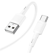 Кабель USB - Type-C HOCO X83 Victory, 1.0м, 3.0A, цвет: белый 10490